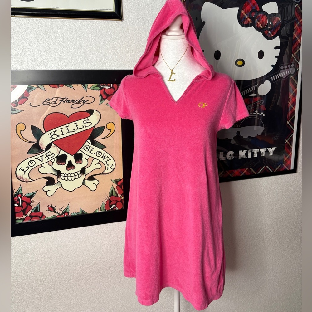 Pink Op Swim Beach Coverup Dress